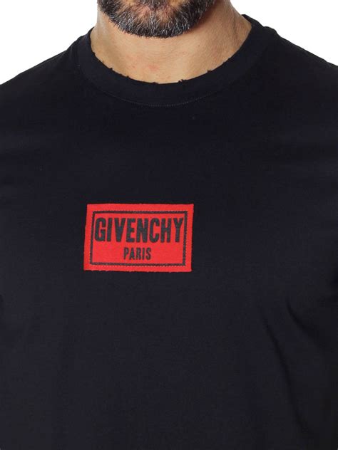 givenchy t shirt red patch|givenchy t shirt men price.